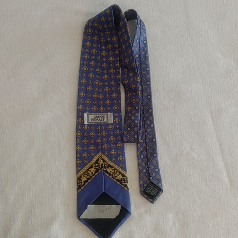 Gianni Versace " silk " tie  (005)